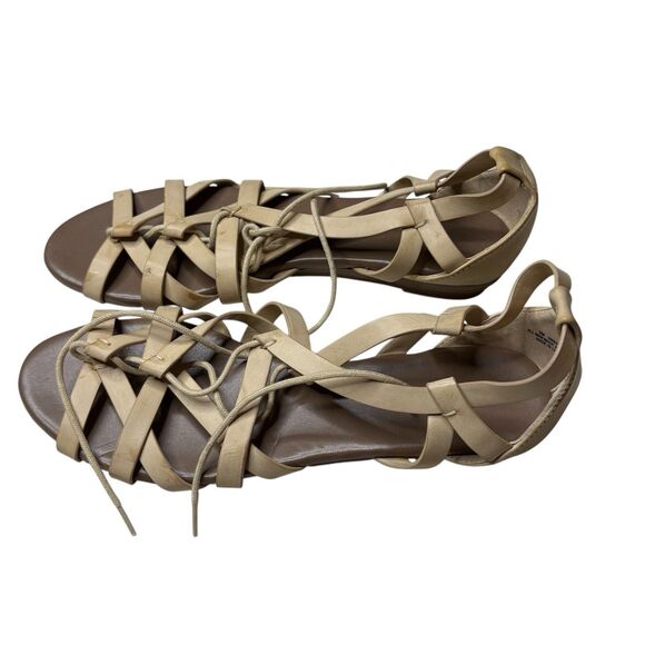 Cato Beige Cream Strappy Slip On Open Toe Sandals Size Size 9M Womens - Picture 1 of 7